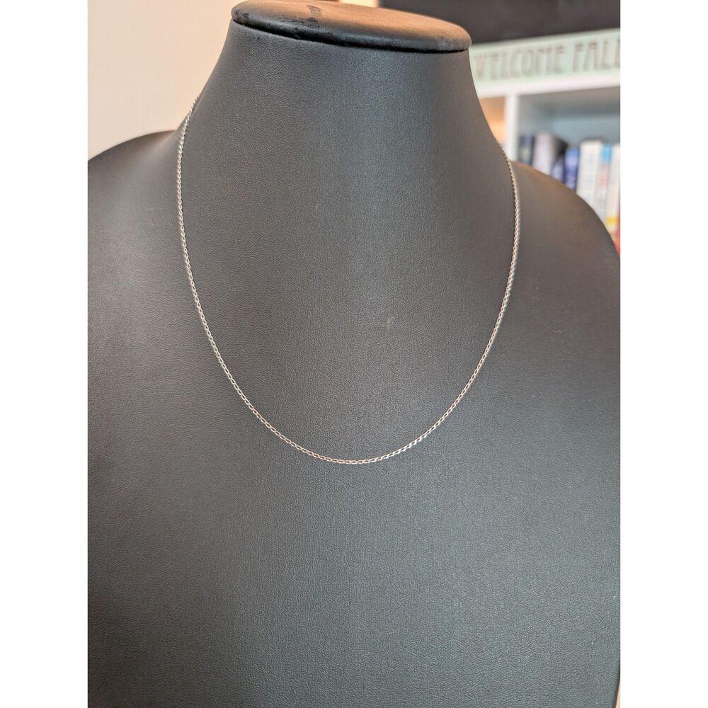 Sterling Silver Italy Curb Chain, 20 Inches